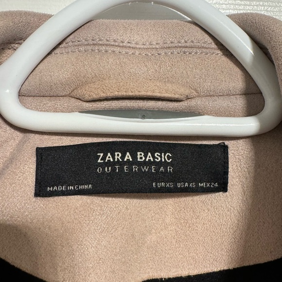 Pale Pink Suede Jacket - Picture 2 of 3